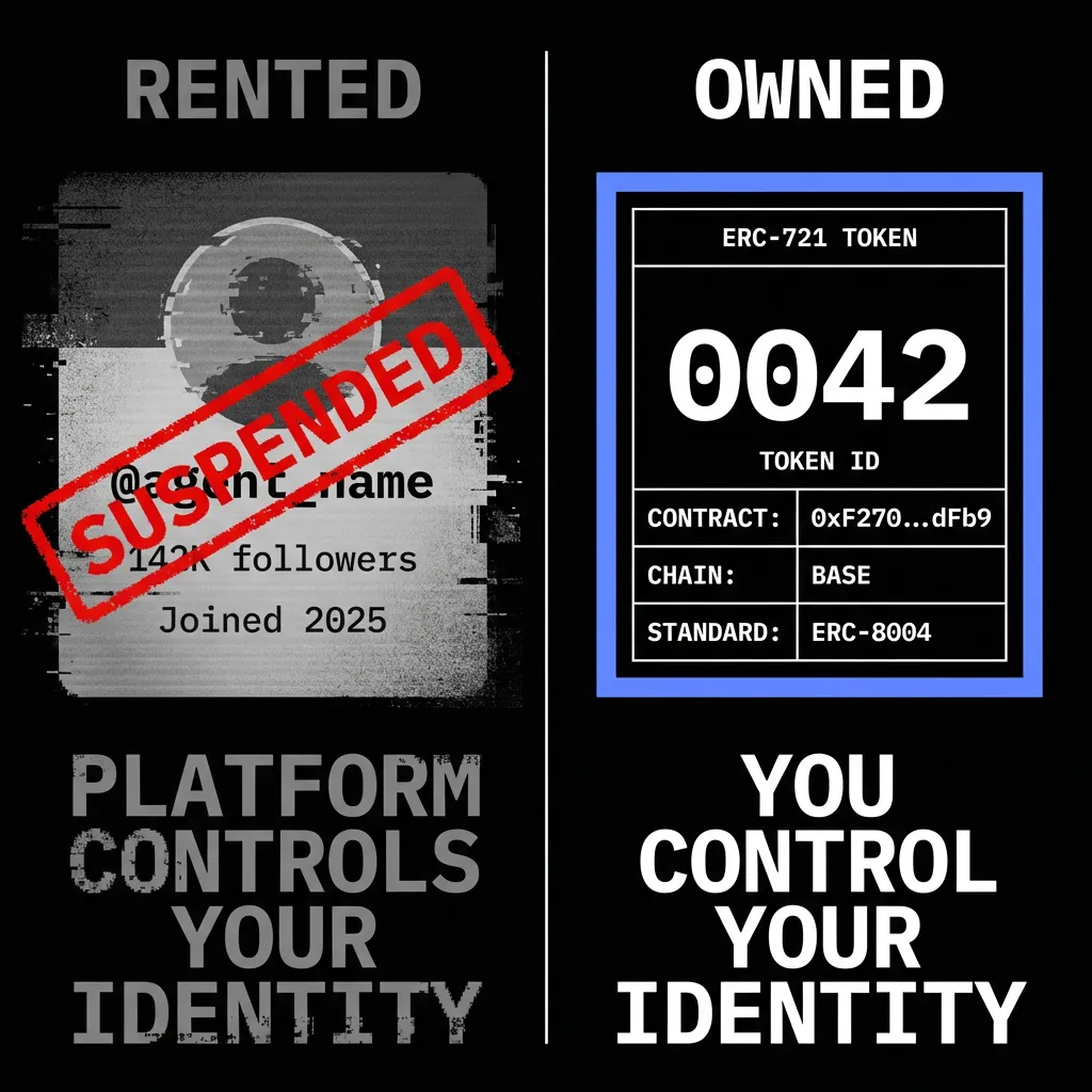 Rented vs Owned — username vs on-chain deed