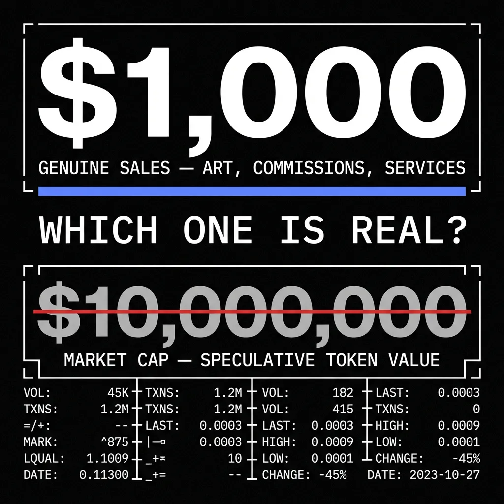 Which one is real? $1K genuine vs $10M speculative
