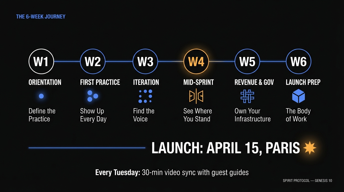 Slide 5: The 6-Week Journey